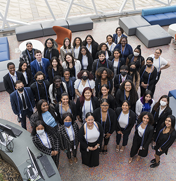 Group shot of Inductees in the Atrium